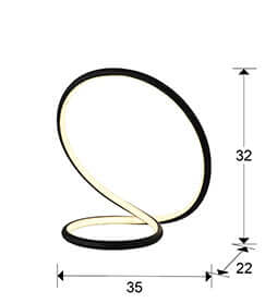 LED Tischlampe Infinito – Modern und Energieeffizient für Wohnzimmer - Bild 3