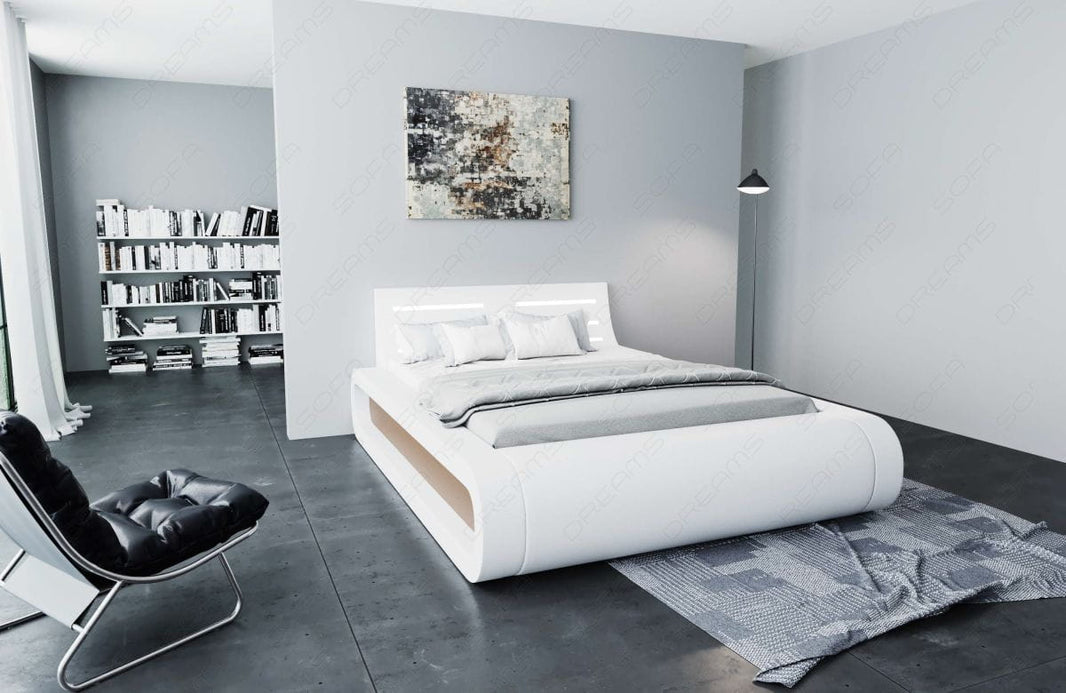 Wasserbett Sorano mit LED und gerundeten Seitenteilen