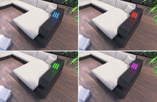 Rattan Sofa Ravenna XXL – Graues Design - Bild 1
