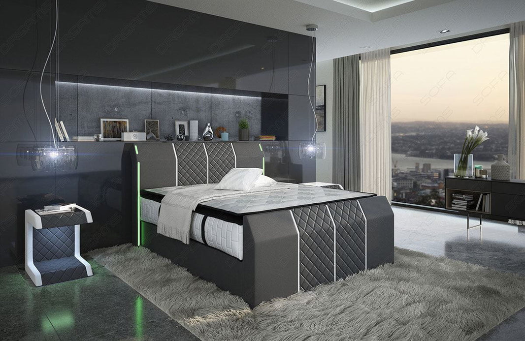Boxspringbett Paris Leder