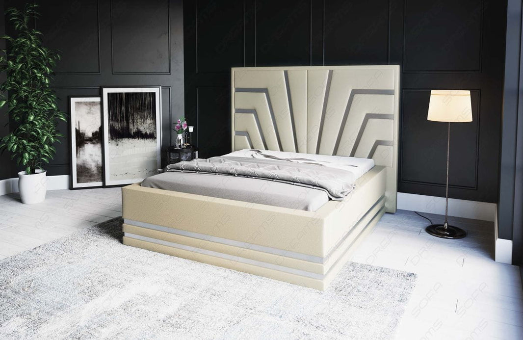 Wasserbett Cecina mit Zierleisten in Gold oder Silber