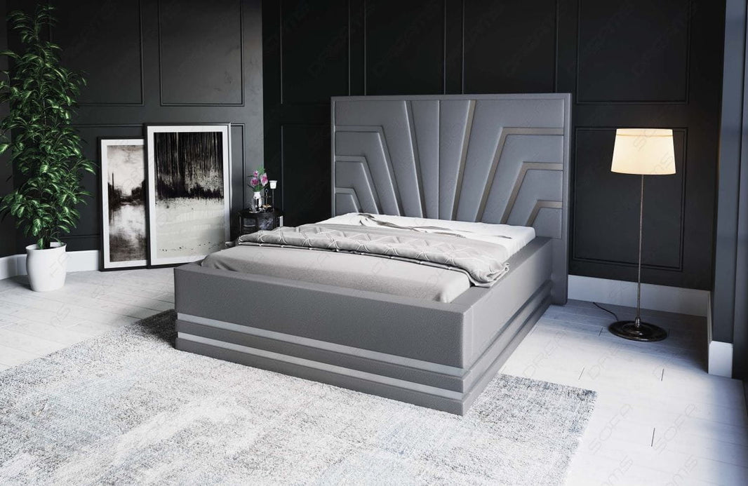 Wasserbett Cecina mit Zierleisten in Gold oder Silber