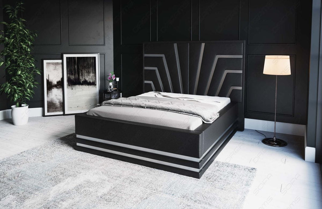 Wasserbett Cecina mit Zierleisten in Gold oder Silber