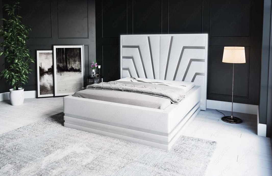 Wasserbett Cecina mit Zierleisten in Gold oder Silber