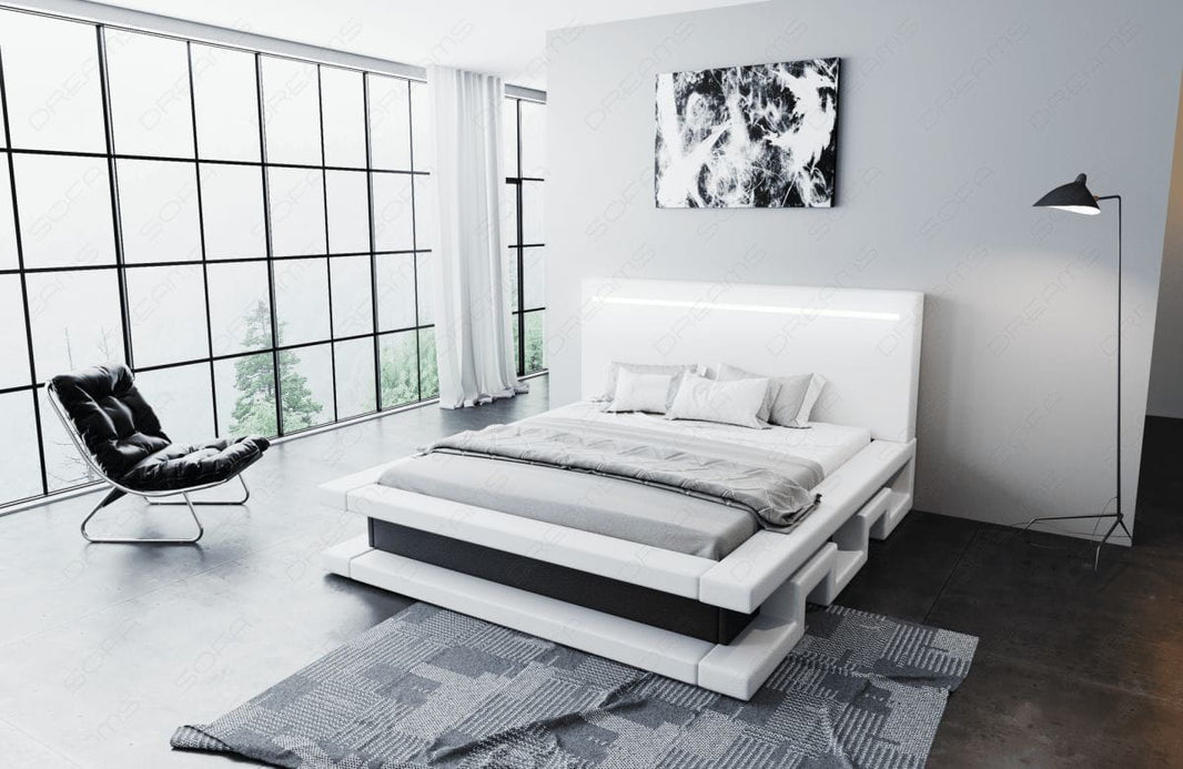 Wasserbett Faenza mit LED und stufigem Design