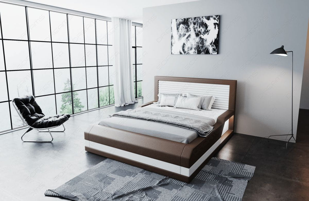 Wasserbett Treviso mit LED und klarer Linienführung