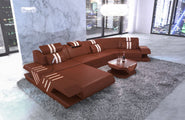 Leder Couch Venedig C-Form – Komfort & Stil