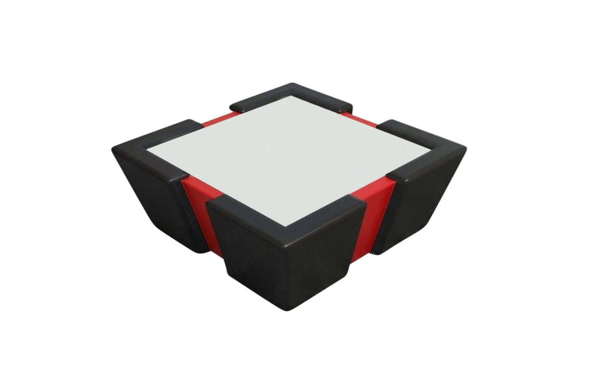 Couchtisch Apollonia LED in Leder