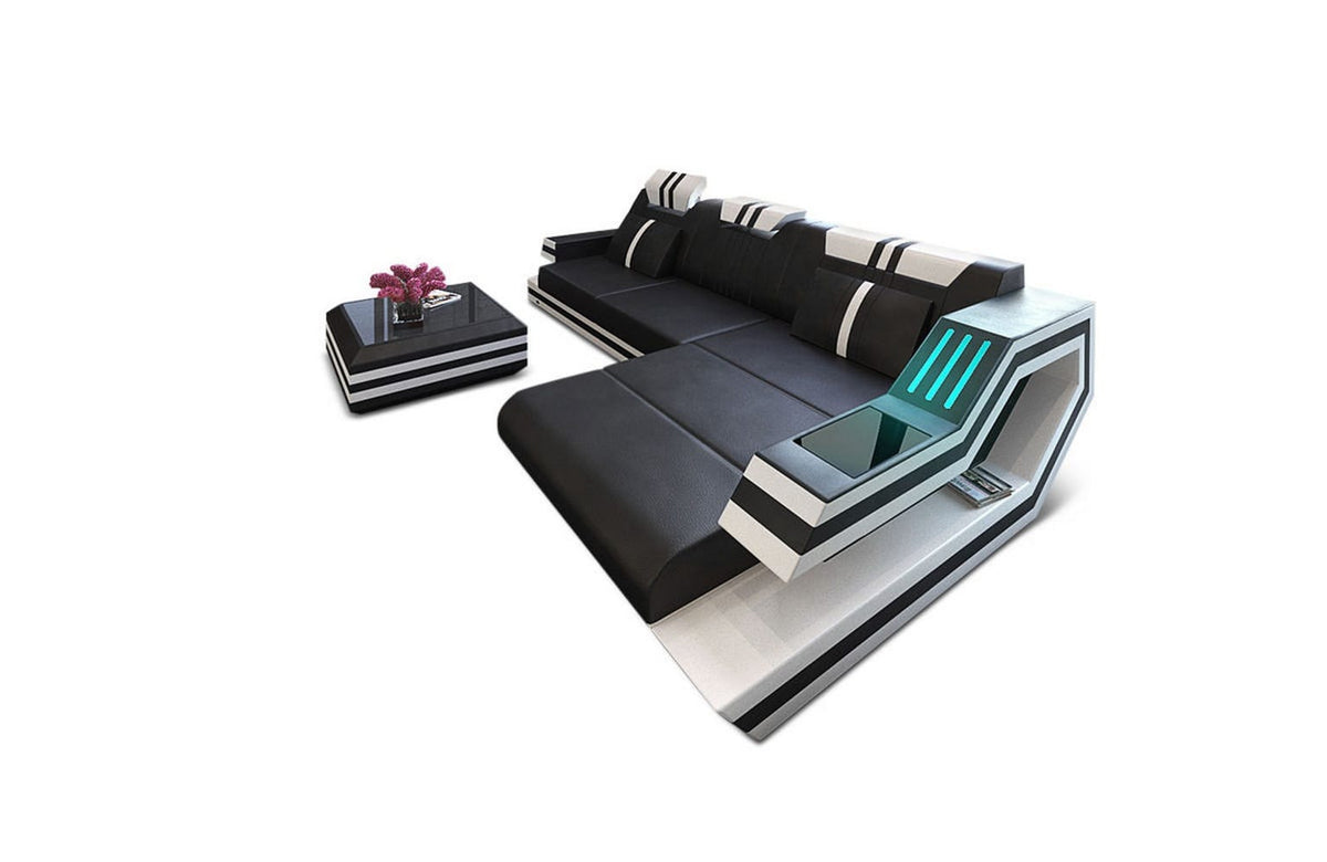 Ecksofa Ravenna L-Form in Leder