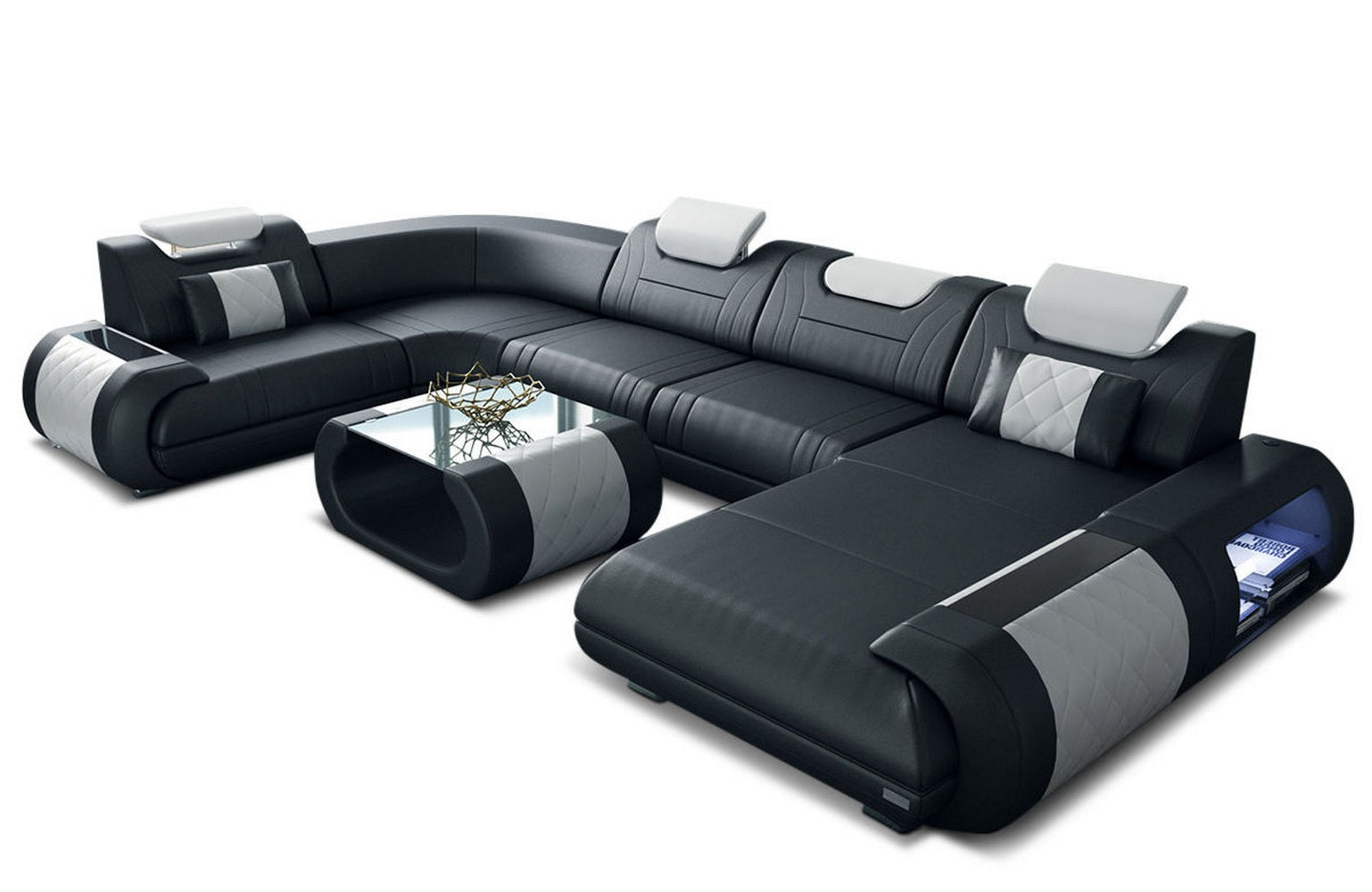 Leder Wohnlandschaft Rimini – Modern und Komfortabel