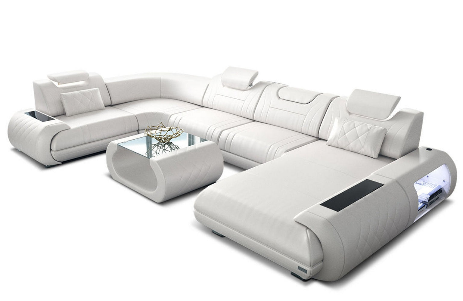 Leder Wohnlandschaft Rimini – Modern und Komfortabel