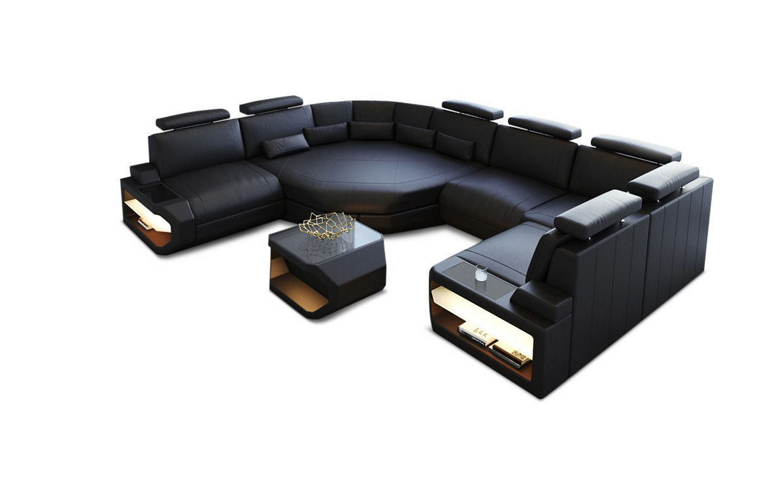 Leder Wohnlandschaft Asti Mini – Modern & Komfortabel