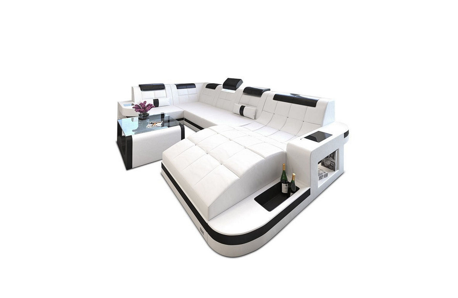 Relax-Wohnlandschaft Wave mit LED-Beleuchtung
