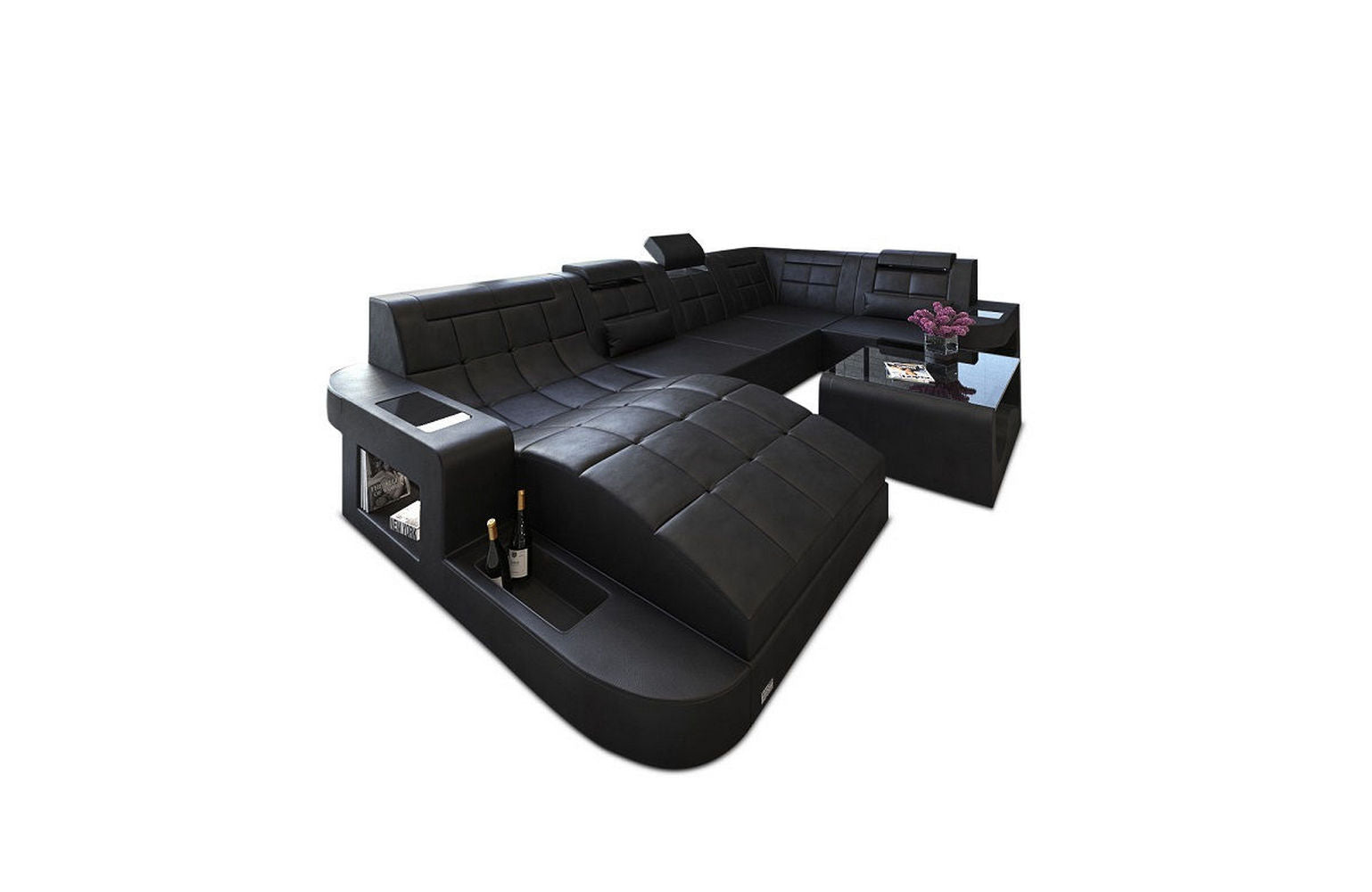 Relax-Wohnlandschaft Wave mit LED-Beleuchtung