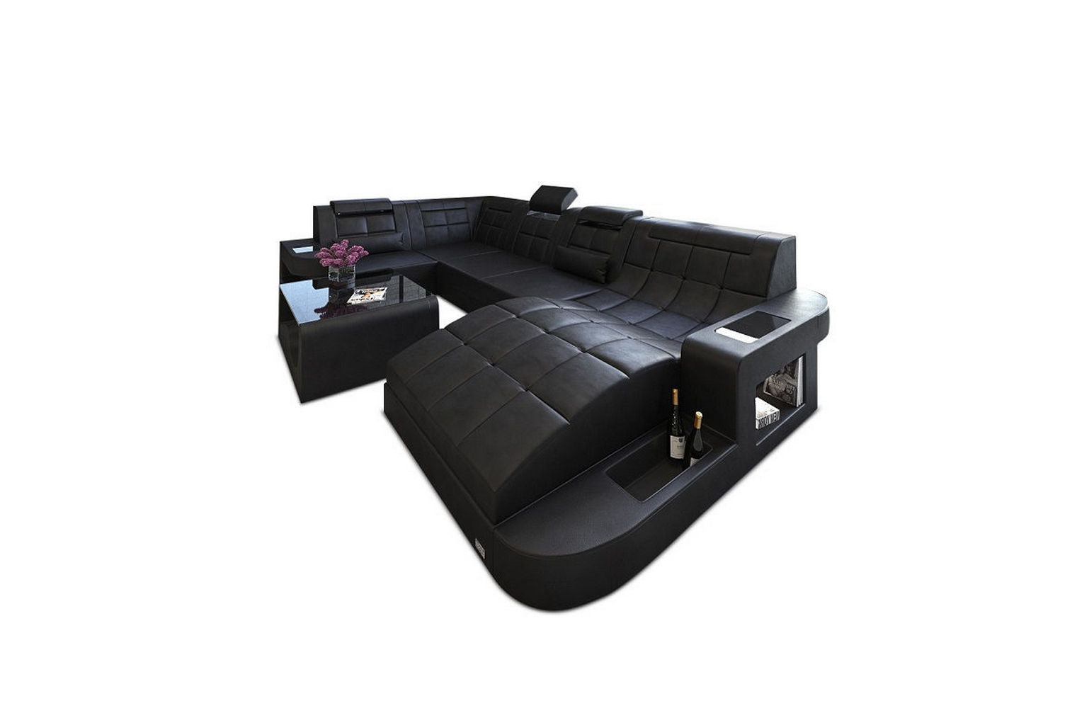 Relax-Wohnlandschaft Wave mit LED-Beleuchtung