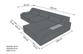 Rattan Sofa Matera L – Creme - Bild 5