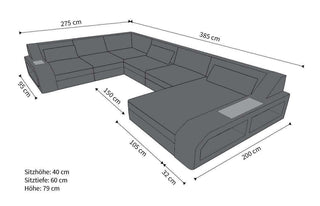 Rattan Sofa Matera XXL – Creme - Bild 5