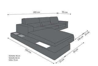 Rattan Sofa Messana L – Creme - Bild 5