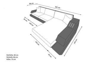 Rattan Sofa Ravenna L – Graues Design - Bild 5
