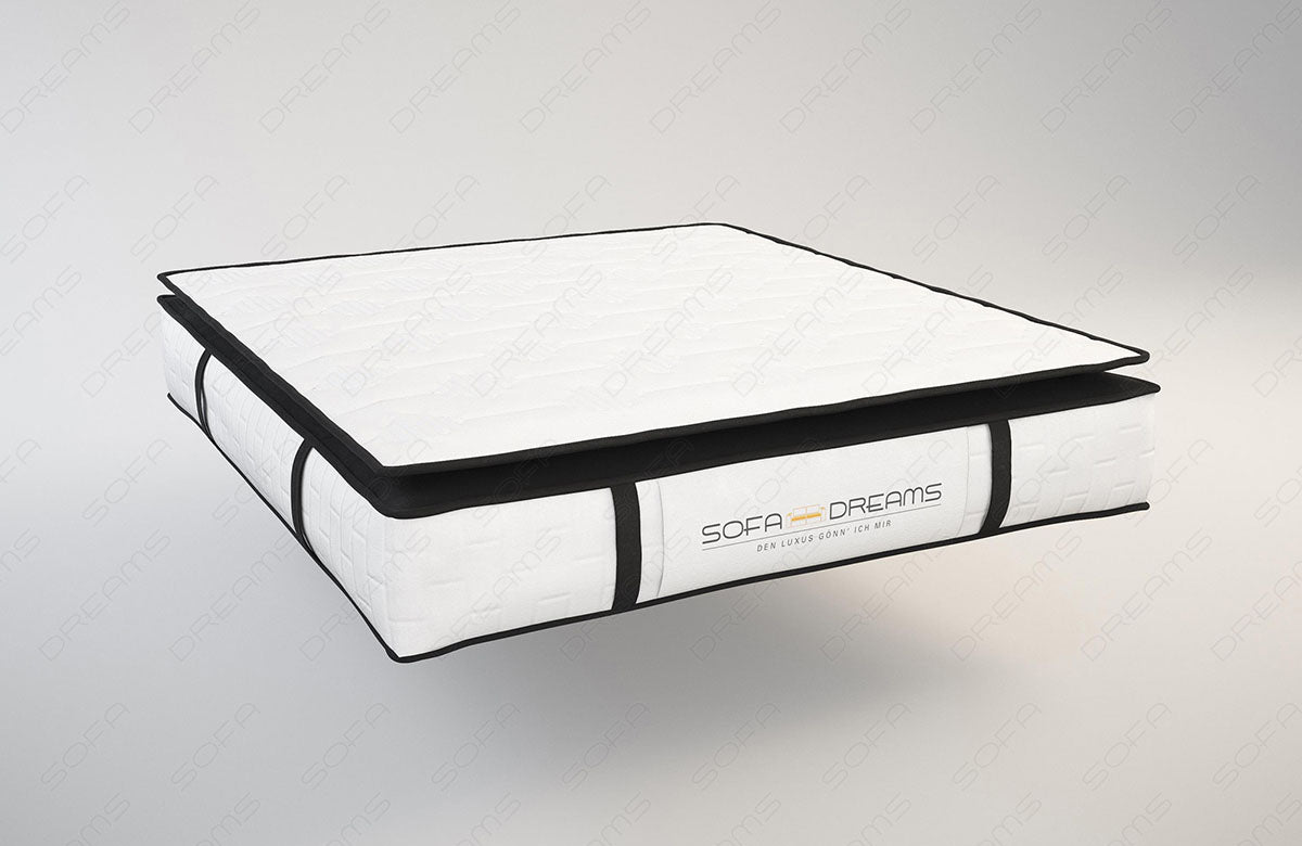 Boxspringbett Matera Schwarz-Weiß