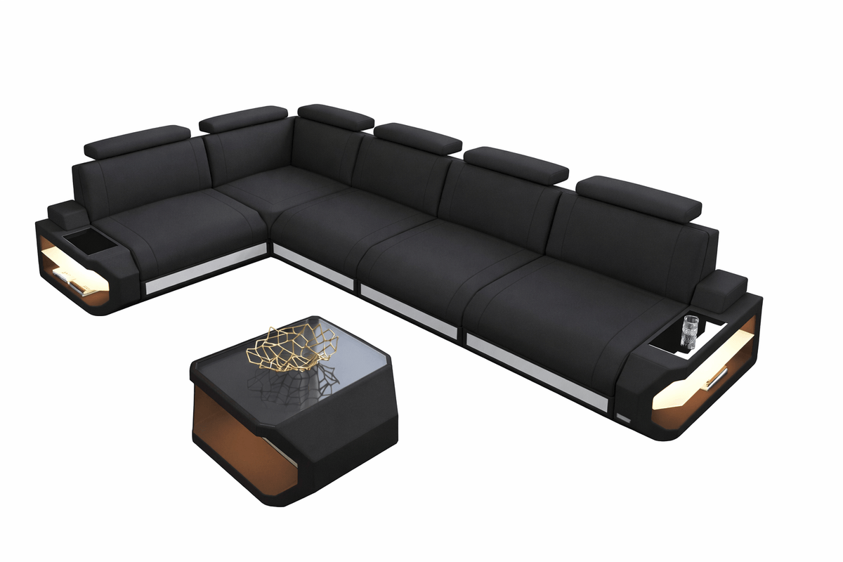 Ecksofa Siena Lang L-Form aus Stoff
