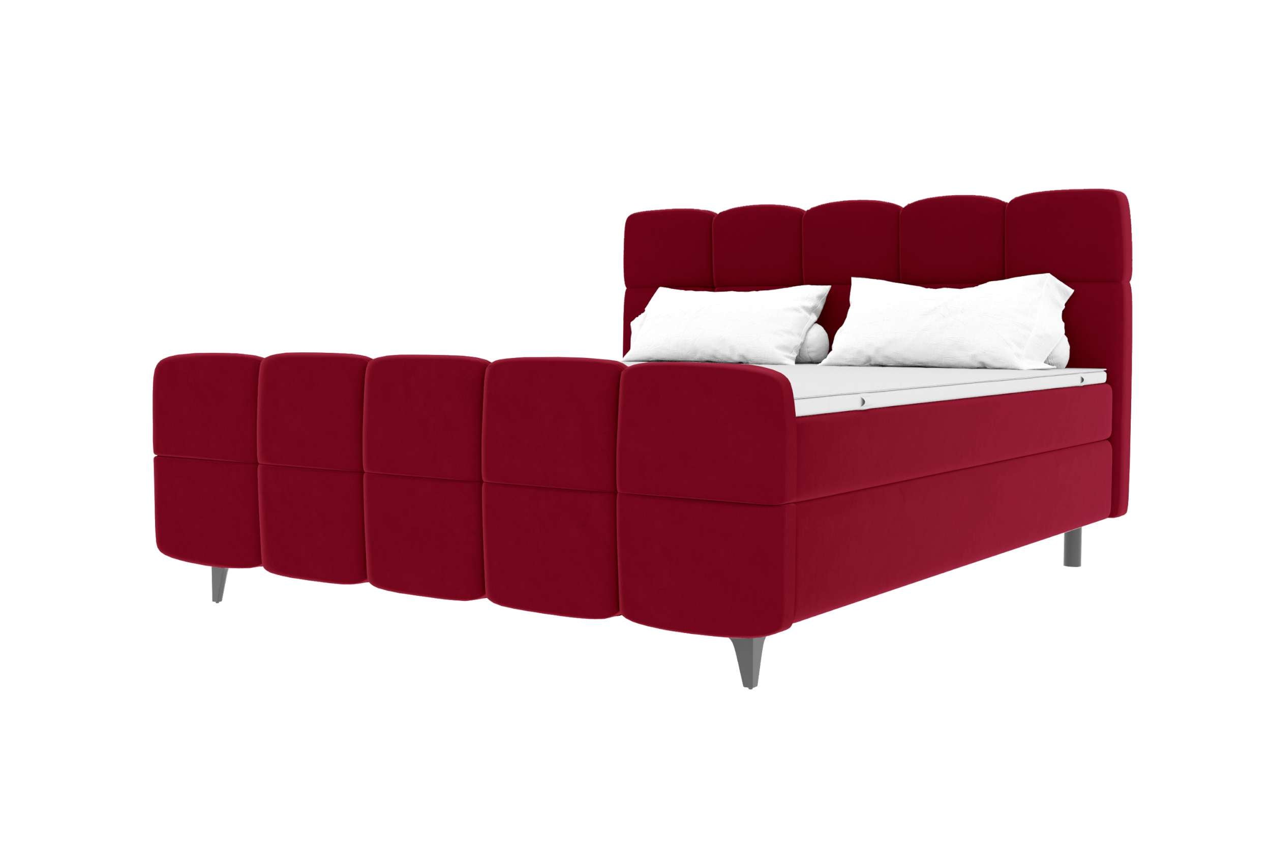 Boxspringbett Luna Rot