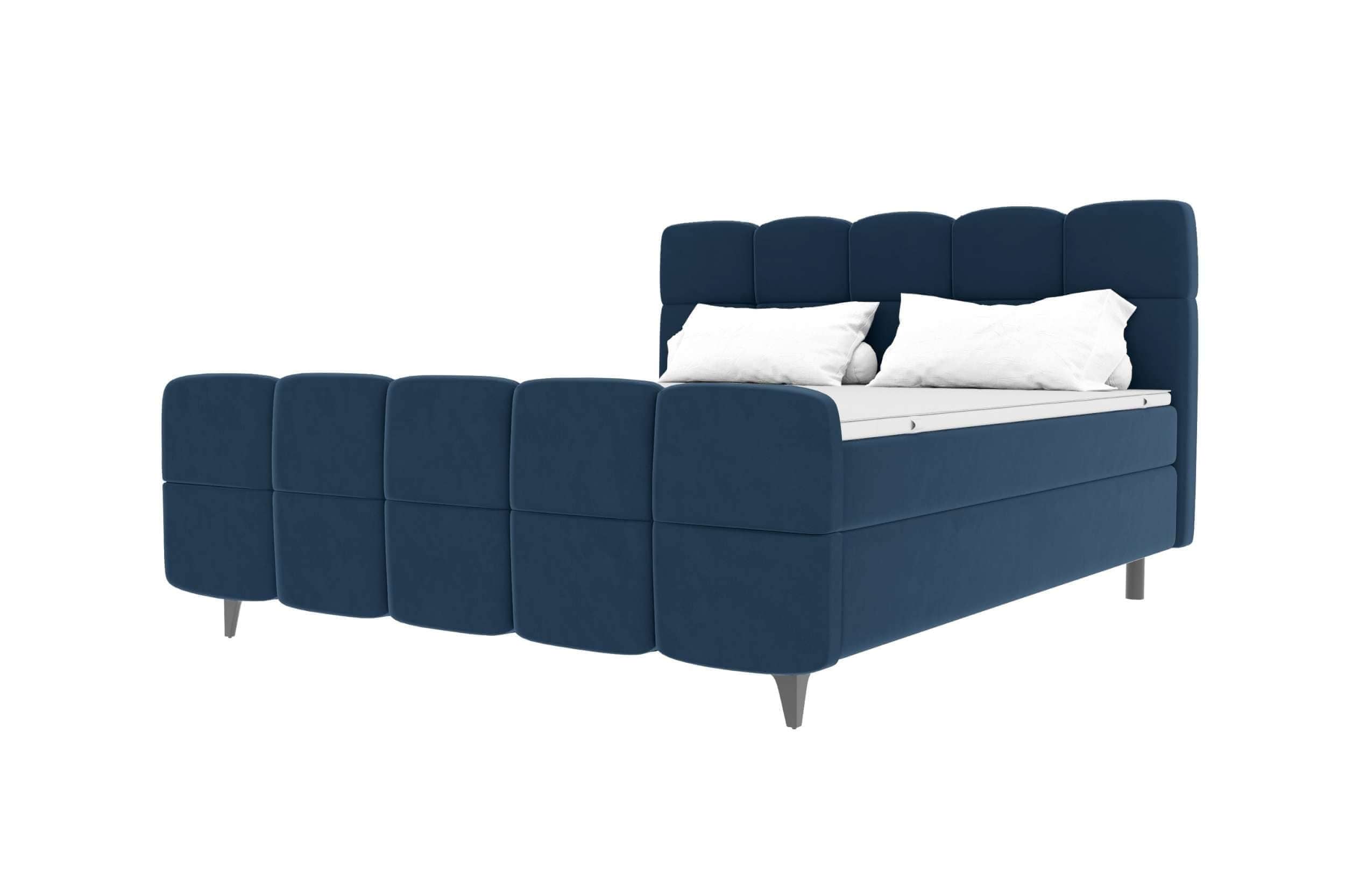 Boxspringbett Luna Blau