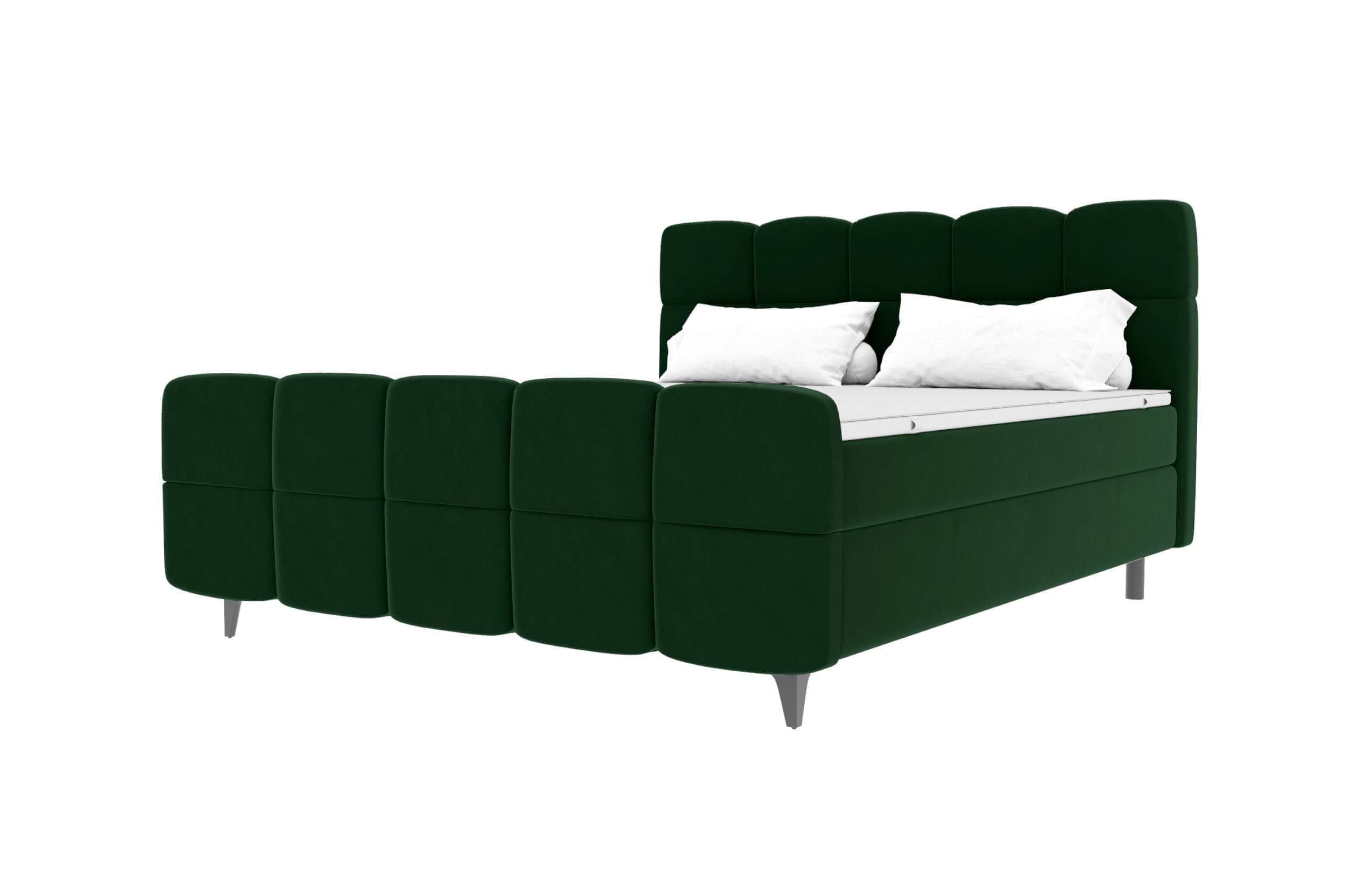 Boxspringbett Luna Dunkelgrün