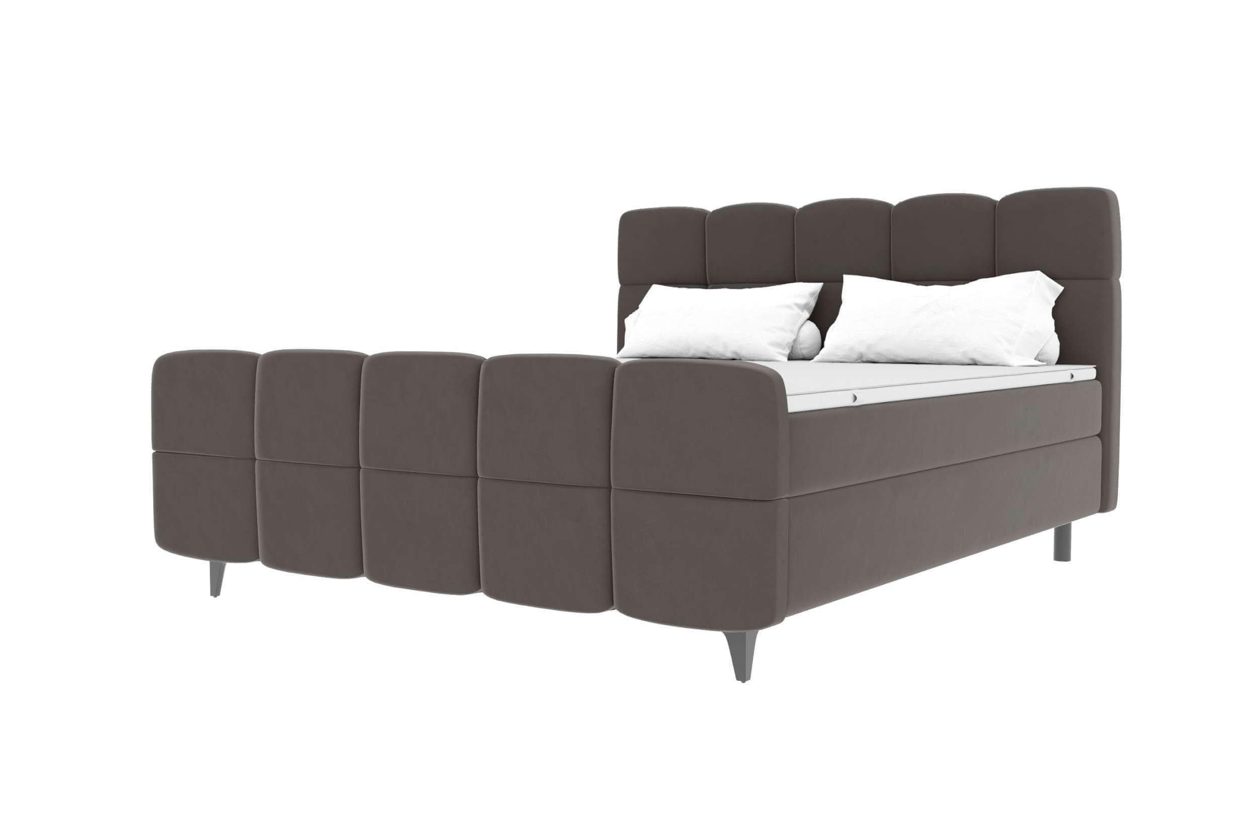 Boxspringbett Luna Grau