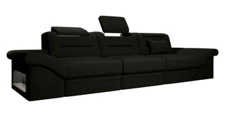 Couch Monza 3 Sitzer Stoffsofa, Material: Strukturstoff, Farbe: Dunkelgrün