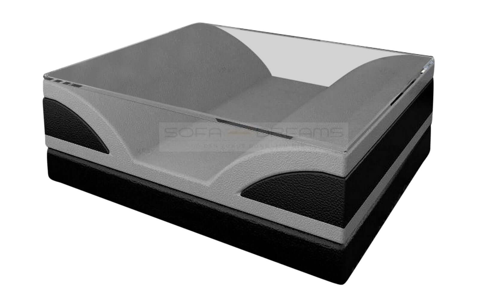 Designer Couchtisch Monza – Modernes Design Grau-Schwarz