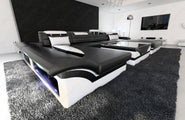 Mini Ledersofa Monza U-Form – Eleganz & Komfort