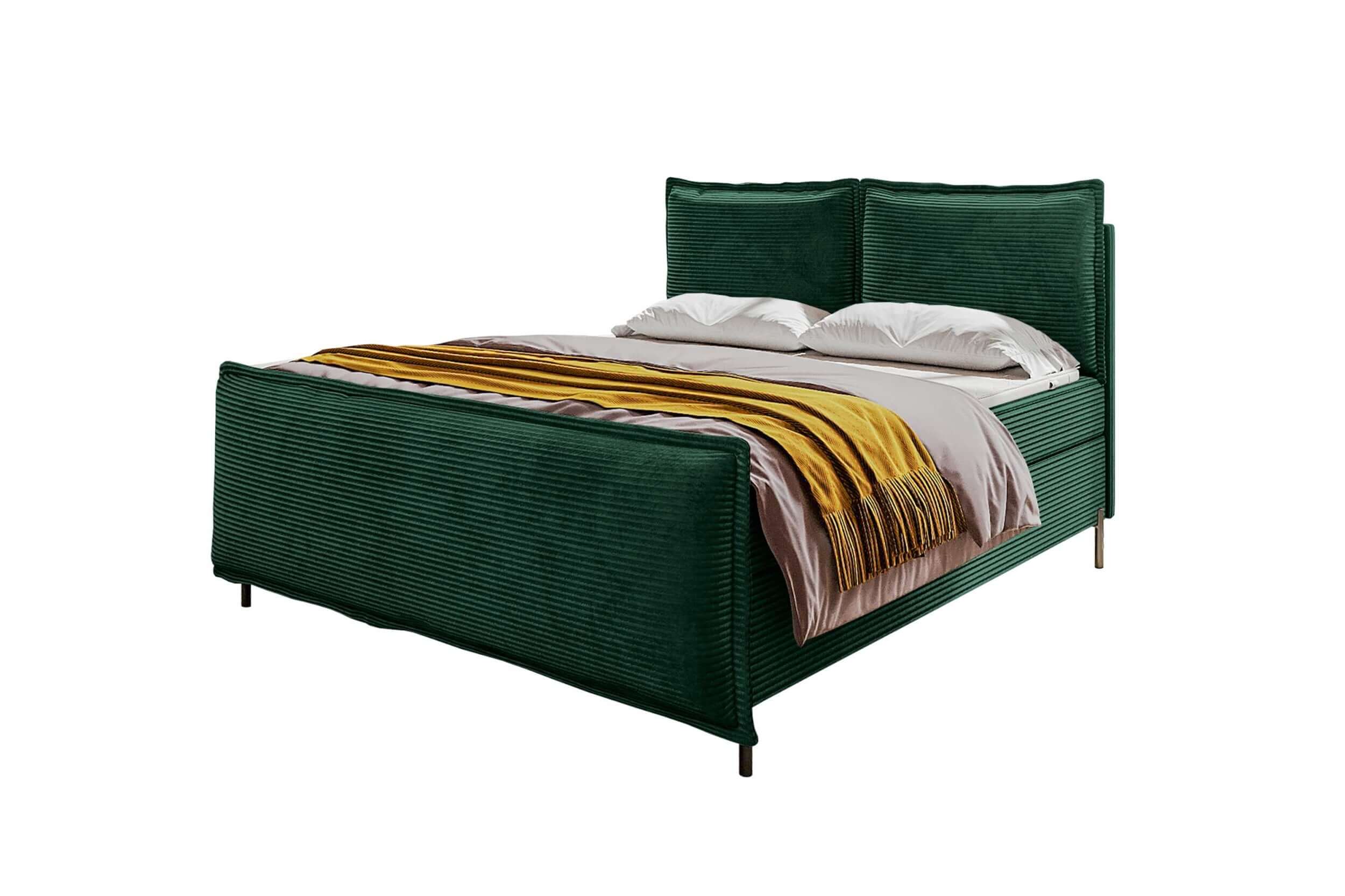 Boxspringbett Elysio Plus Dunkelgrün