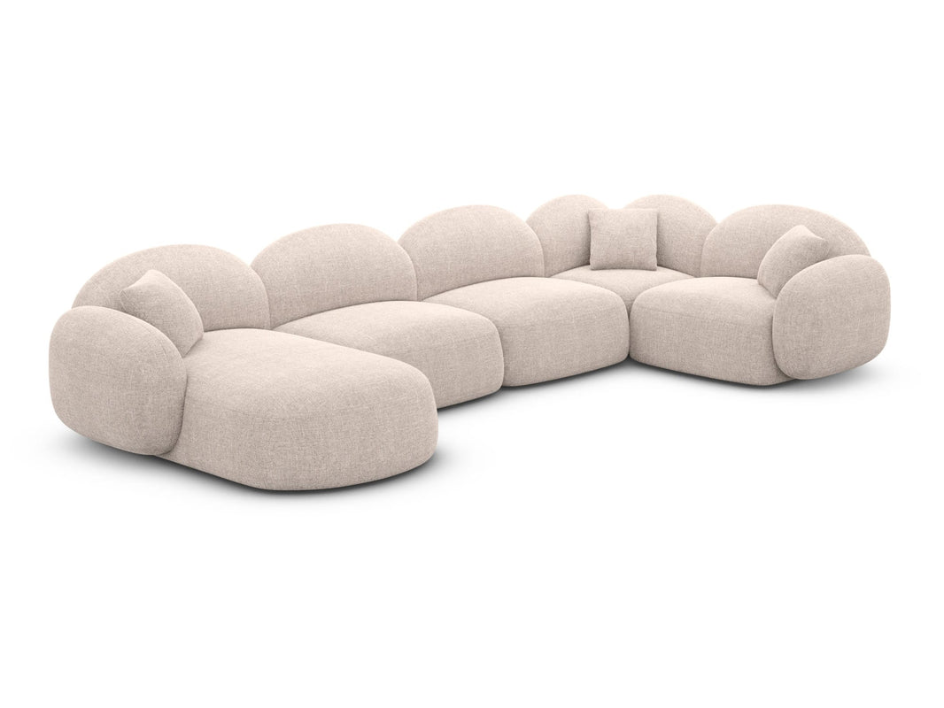 XL Wohnlandschaft Mirello U-Form aus Stoff