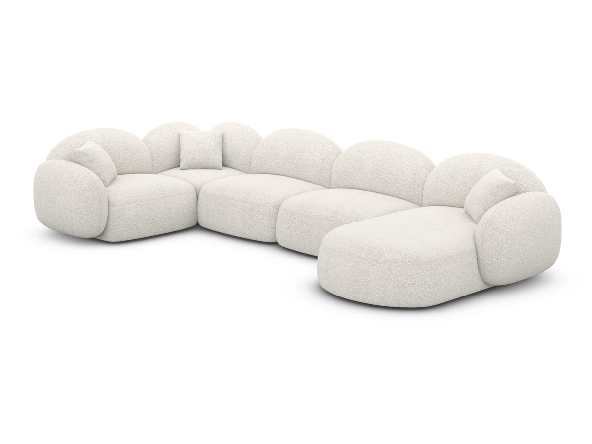 XL Wohnlandschaft Mirello U-Form aus Stoff