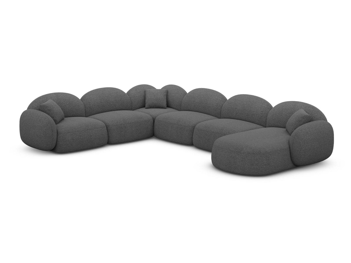 Wohnlandschaft Mirello XXL U-Form in Stoff