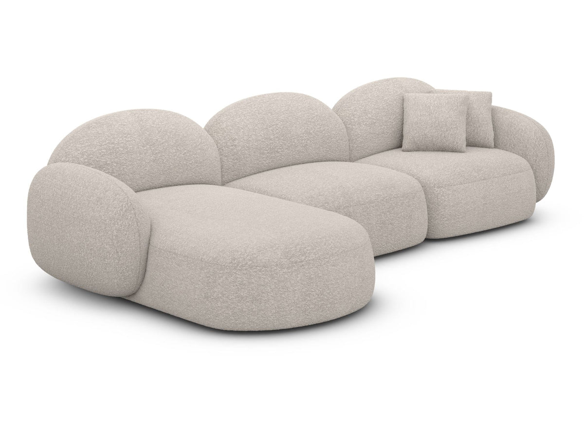 Couch Mirello L-Form in Stoff