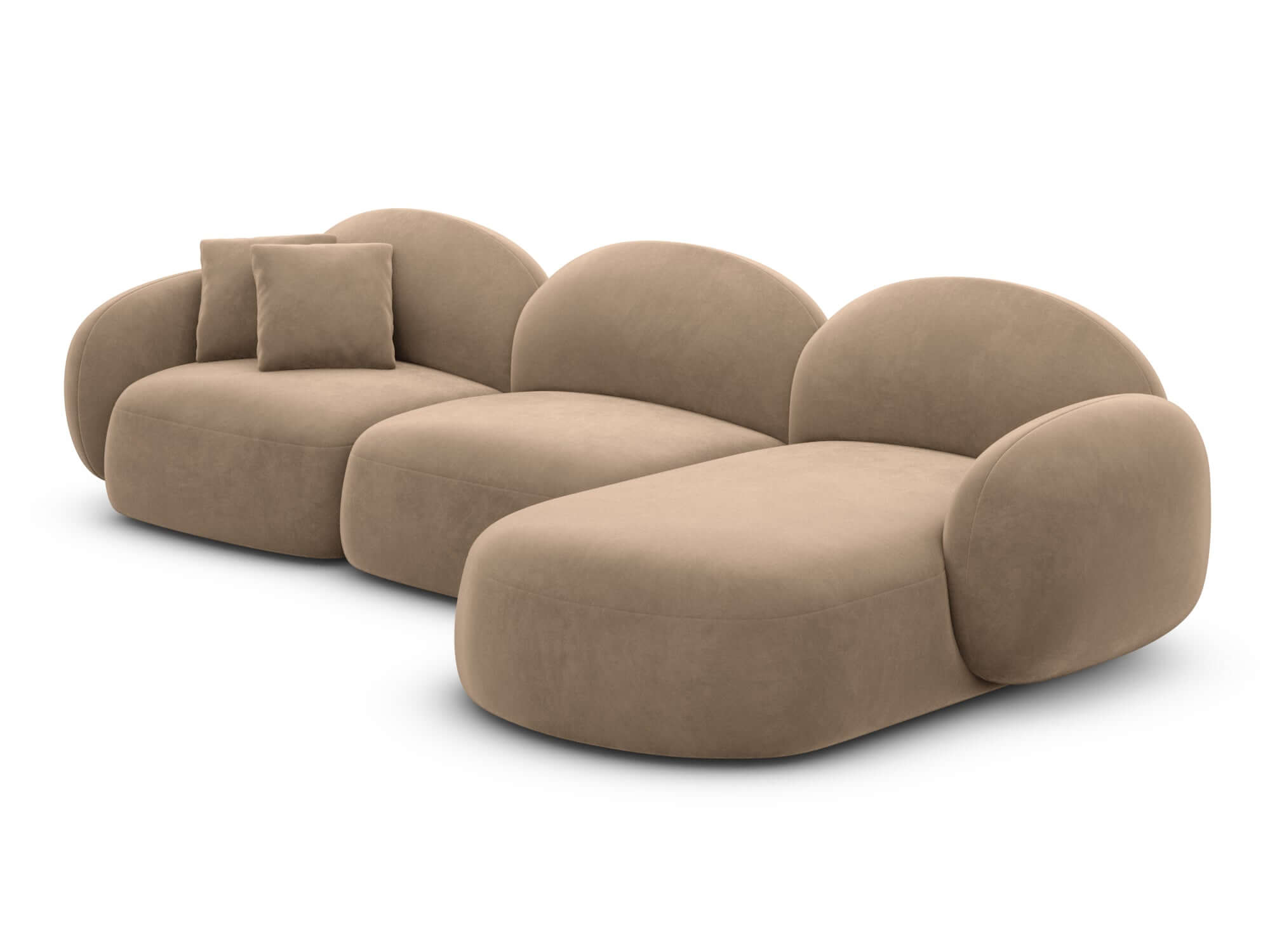 Polster Ecksofa Mirello L Form kurz