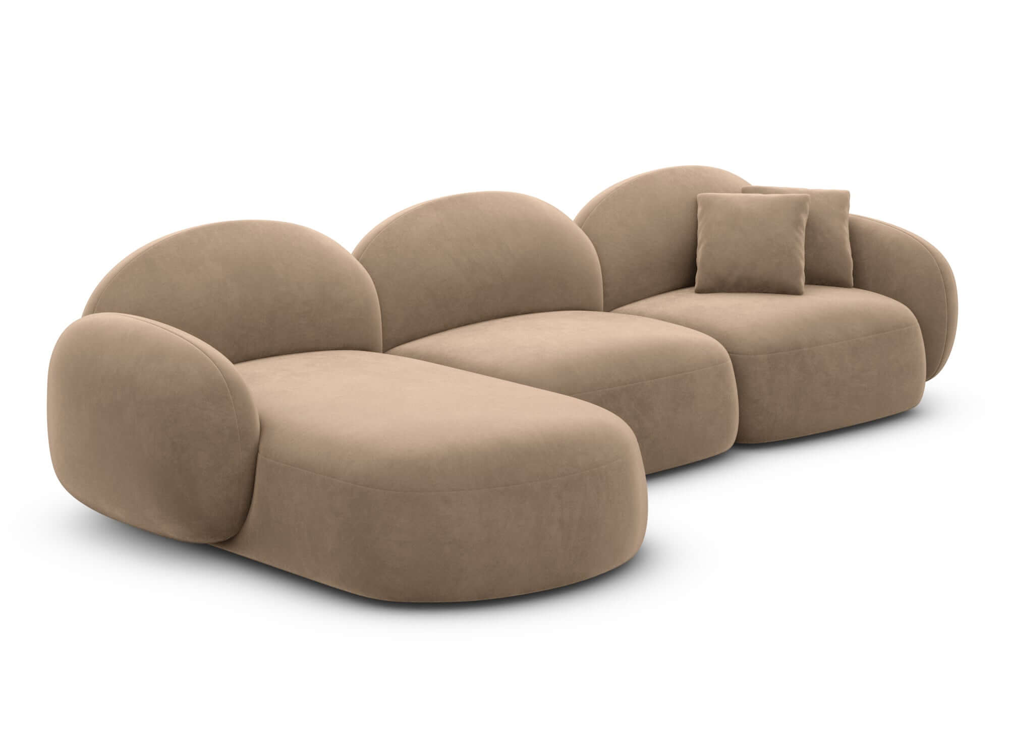 Polster Ecksofa Mirello L Form kurz