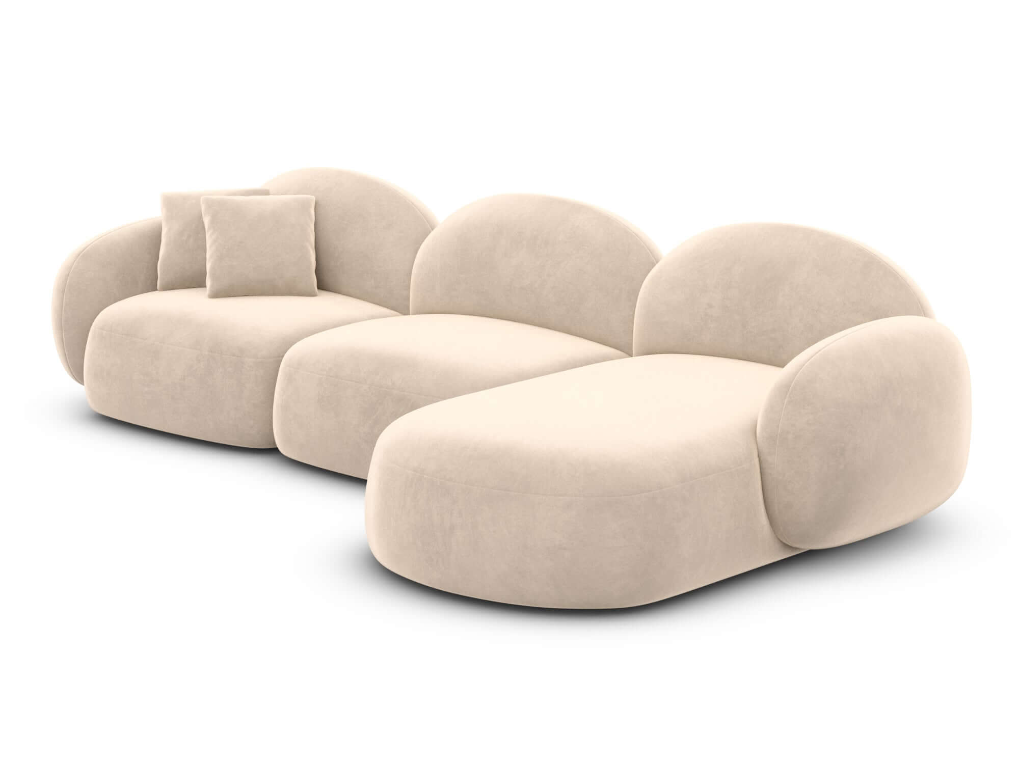 Polster Ecksofa Mirello L Form kurz