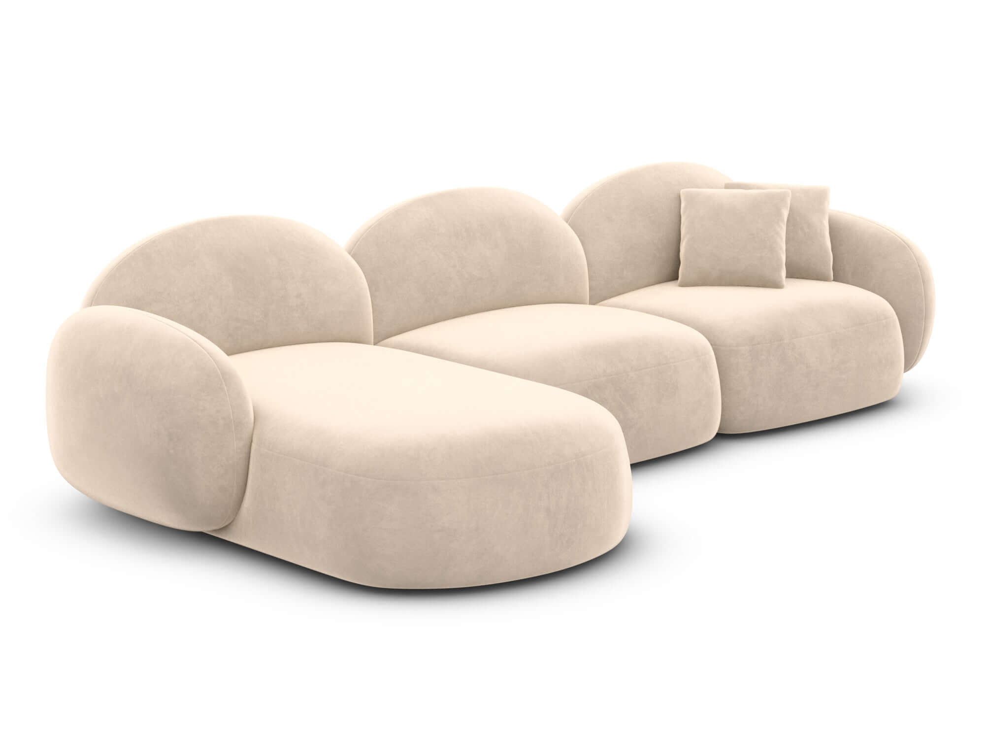 Polster Ecksofa Mirello L Form kurz
