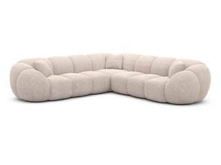 Couch Valderosa L-Form in Stoff