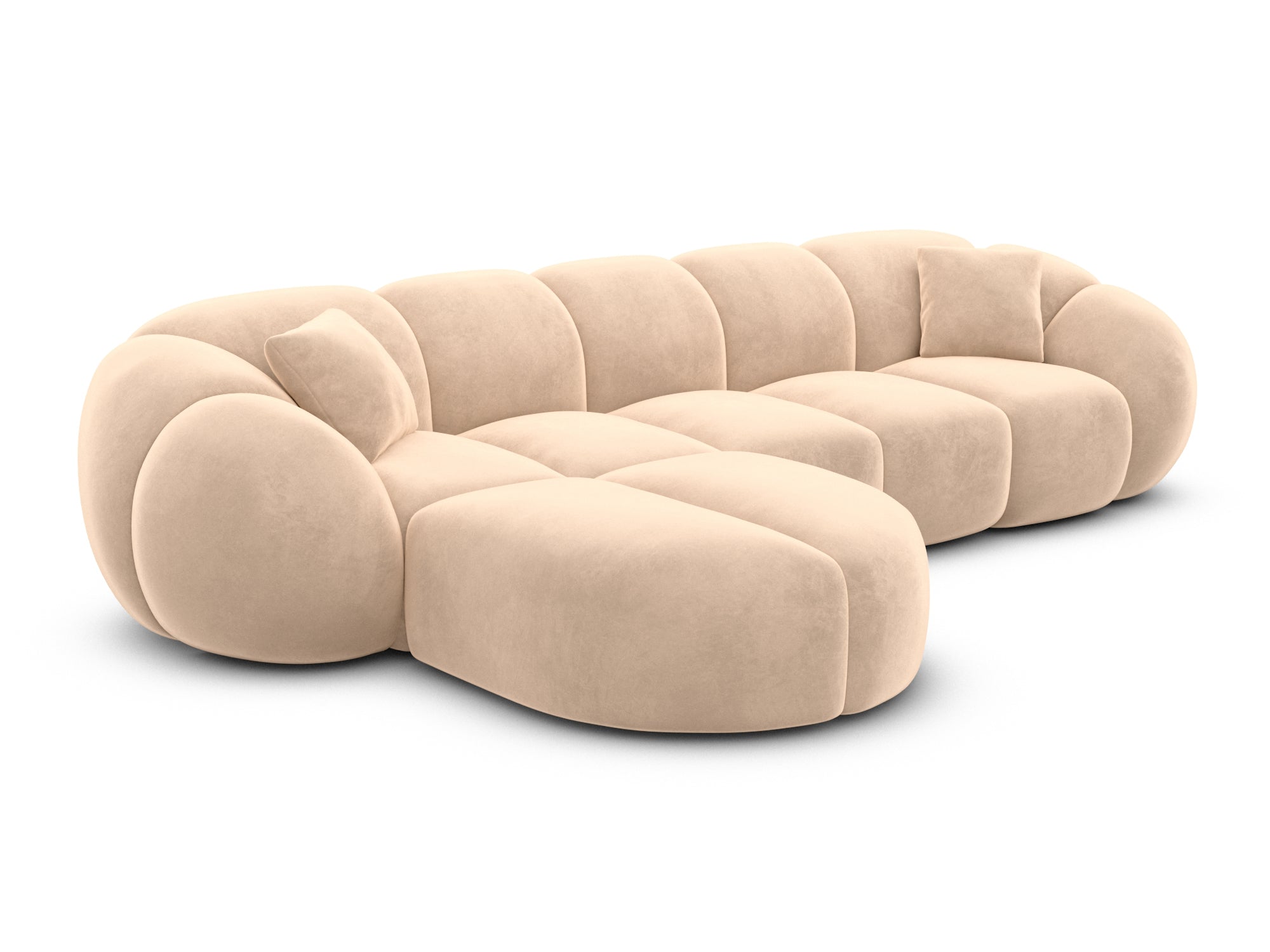 Polster Ecksofa Valderosa L Form kurz