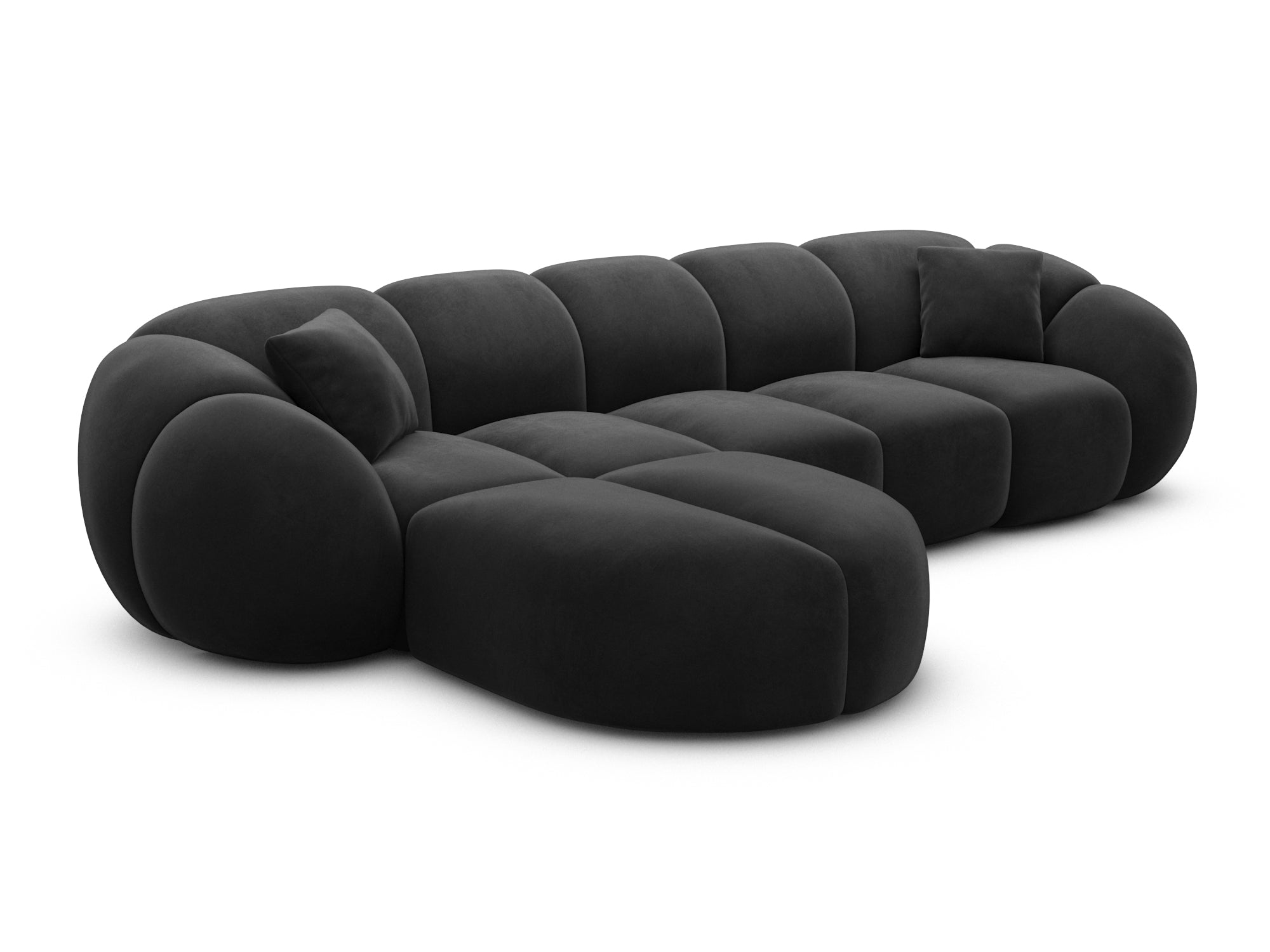 Polster Ecksofa Valderosa L Form kurz