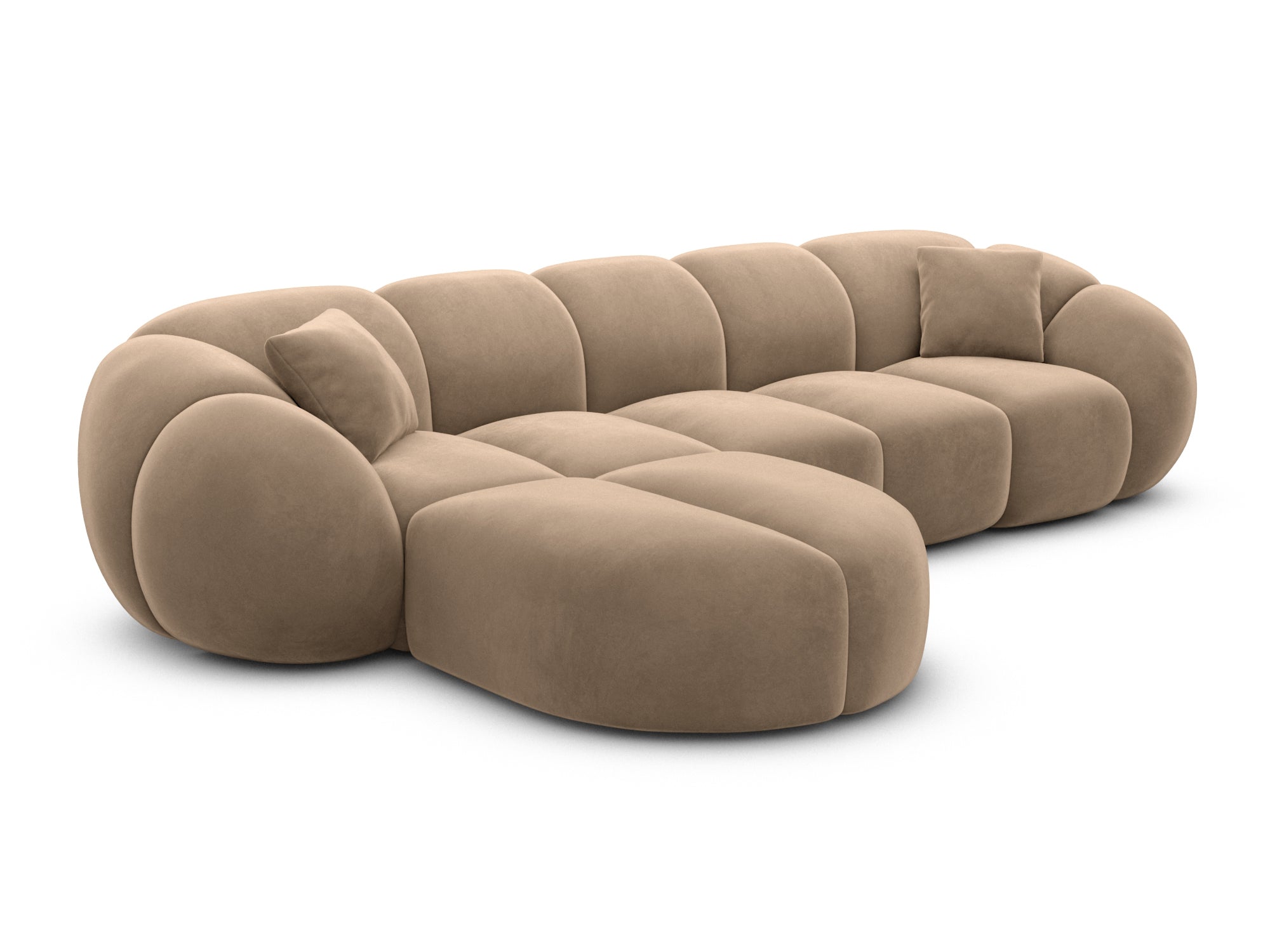 Polster Ecksofa Valderosa L Form kurz