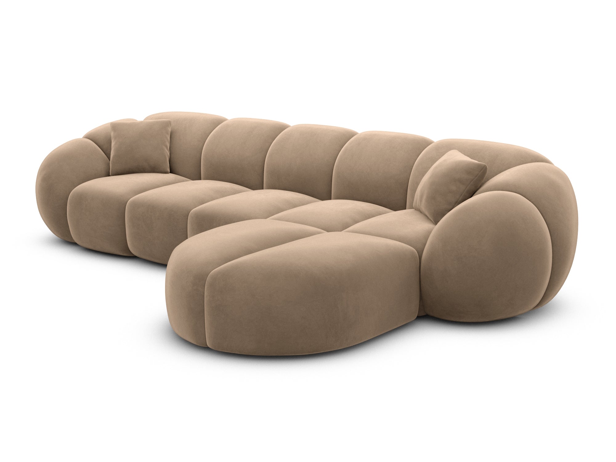 Polster Ecksofa Valderosa L Form kurz