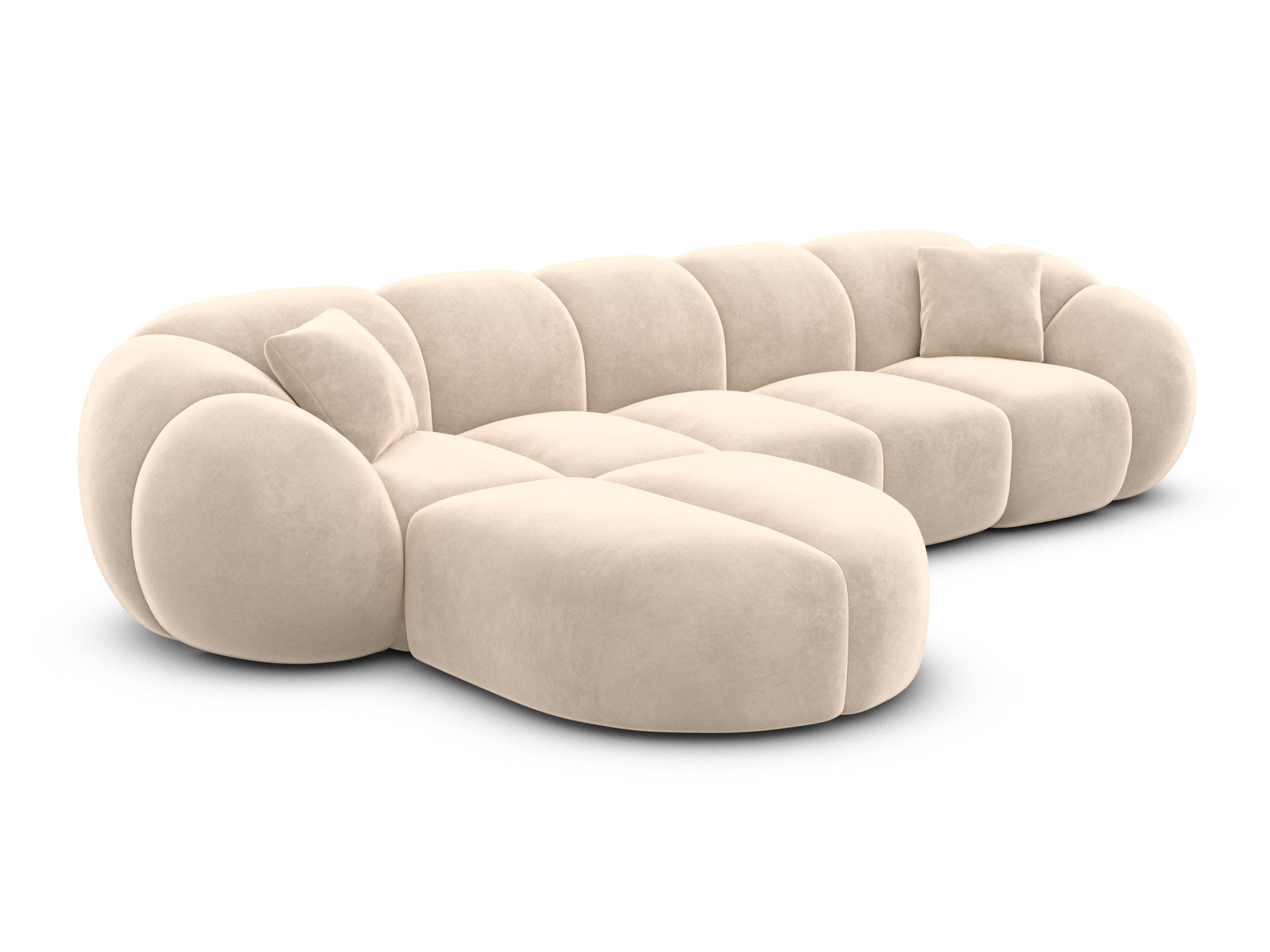 Polster Ecksofa Valderosa L Form kurz