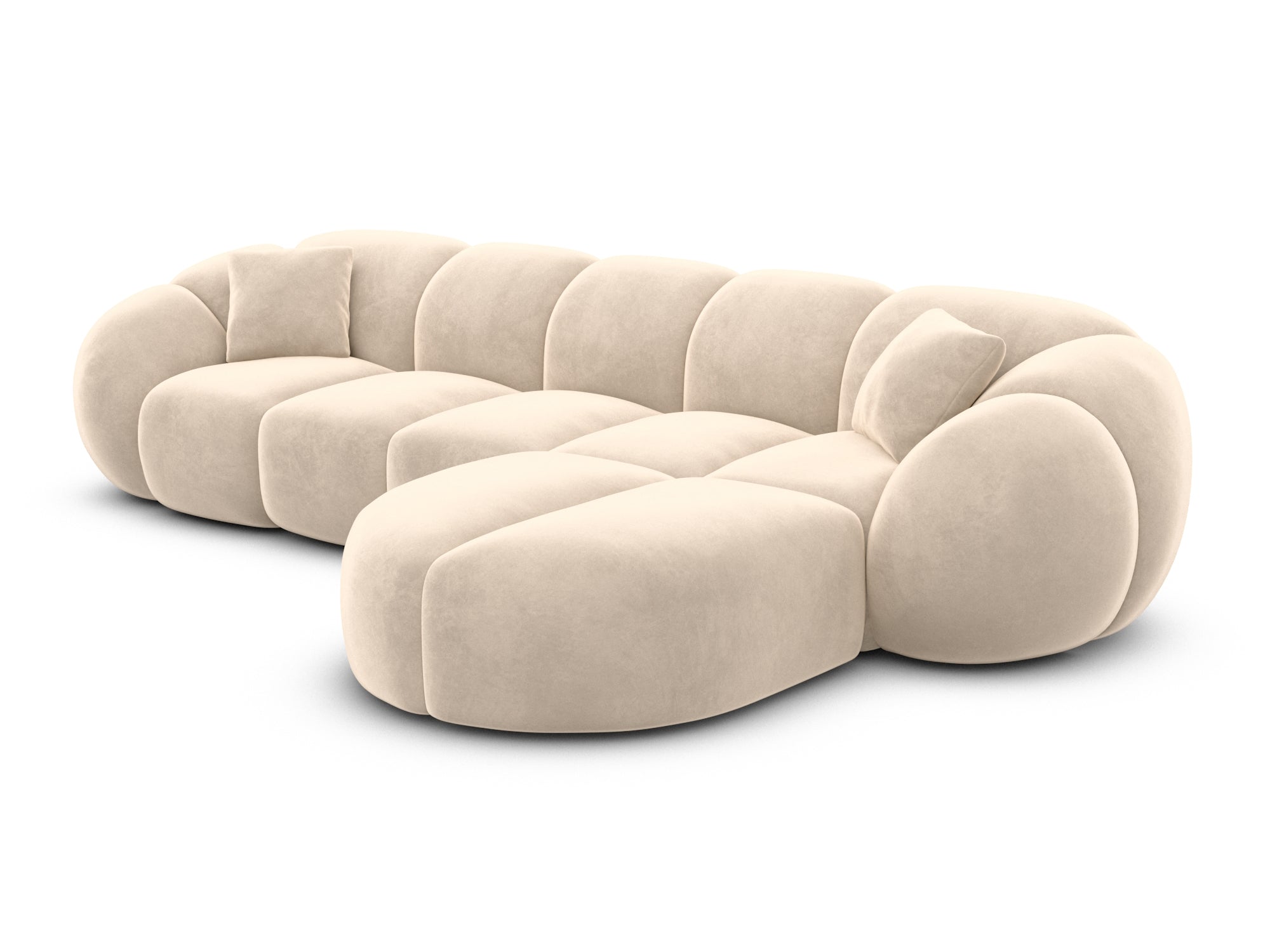 Polster Ecksofa Valderosa L Form kurz