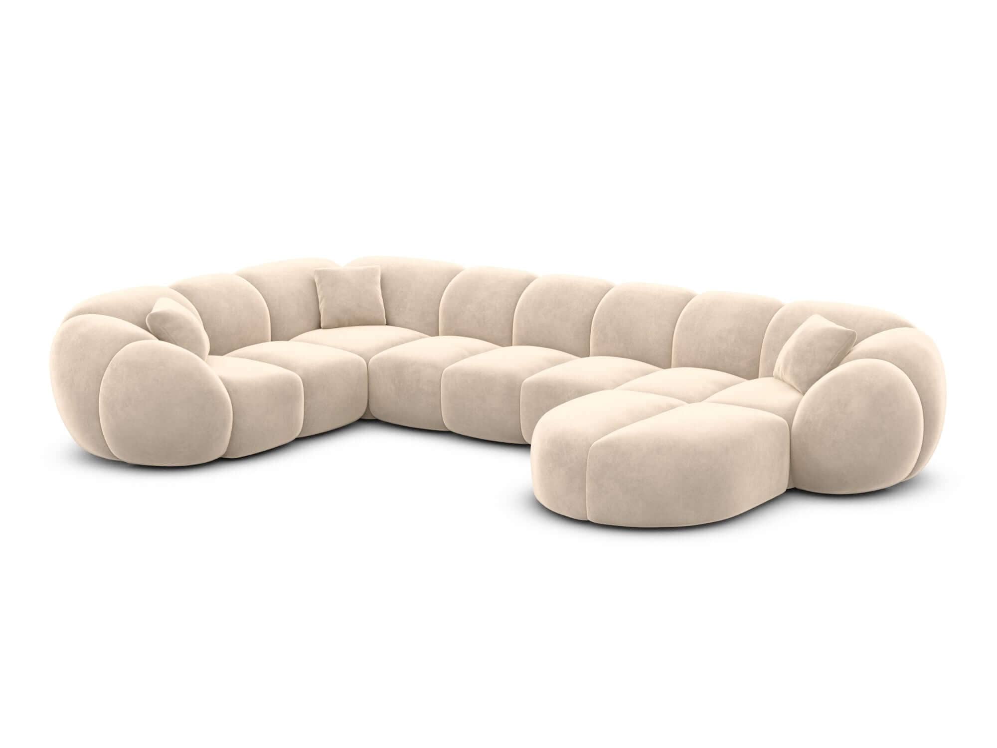 Polster Wohnlandschaft Valderosa XL U-Form Creme