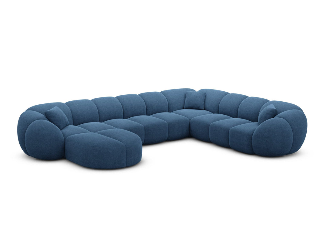 XXL Wohnlandschaft Valderosa U-Form aus Stoff